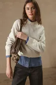 Alyson Cropped Cashmere Crewneck