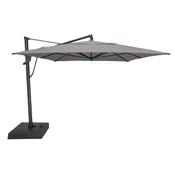 AKZ PLUS 10x13' Cantilever Umbrella - Black Frame & Charcoal Canopy