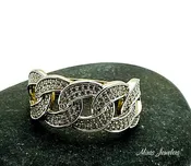14k Cuban Link CZ Ring