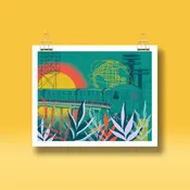 7 Train 8x10" art print