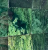 2" x 2" Canadian Jade Tiles (sold individually) Dark Green