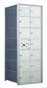 1400 Series Front-Loading Horizontal Mailboxes in Anodized Aluminum Finish – 14 Tenant Doors