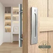12" Stainless Steel Barn Door Pull Handle Set