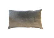 Brown Velvet with Olive Linen Back Pillow