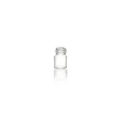1/2 Dram Clear Short Glass Vial, 13-425