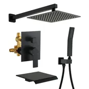 10-inch/12inch 3-Function Shower System With Bathtub Spout