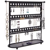 Large Long Hoop Dangle Earring Holder Organizer Jewelry Display Stand, Laela