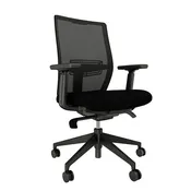 AIS Devens Multi-Function Black Task Chair