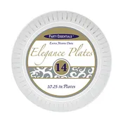 10.25" Clear Elegance Plates 14ct