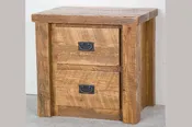 Barnwood 2 Drawer Nightstand