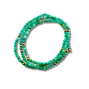 Adventure Wrap Aventurine Bead Convertible Wrap Bracelet Necklace Anklet
