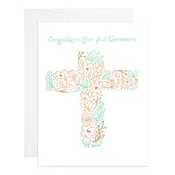 9th Letter Press - Pink First Communion
