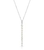Baby Akoya Pearl Pigtail Links Pendant