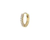 1/4 Yellow Gold Diamond Eternity SINGLE Hoop