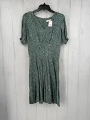 0 flo print v-neck s/s dress
