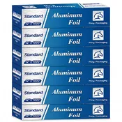 12" x 1000' Standard Aluminum Kitchen Foil Rolls 6 Counts