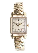 Benrus Day-Date Hand Calendar Vintage Watch with Fancy Lugs