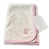 Organic Cotton Baby Blanket - Blush Bloom