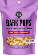 BIXBI Bark Pops Sweet Potato & Apple Flavor Light & Crunchy Dog Treats