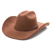 Badlands - Faux Felt Cattleman's Crease Cowboy with Self Western Buckle Band