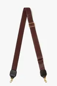 Adjustable Crossbody Strap in Chocolate- Bonjour Au Revoir