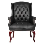 3428 Black Wing Back Guest Chair $429.95