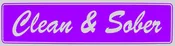 Clean & Sober Bumper Sticker
