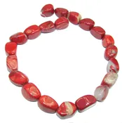 124.5 grams  Rare Unusual Natural Red Tigers Eye Beads strand