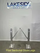 Sectional Dock Leg Kit Pair - Dock Top 17” Off Water
