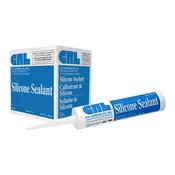 CRL 33SMRC Mildew-Resistant Clear Silicone Sealant (10.3 oz Tube)