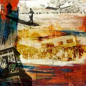 21 Seconds in the 14-bis Frank Martin Aviation Art Print