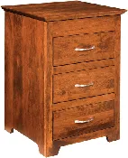 American-Made Boston 3-Drawer Nightstand