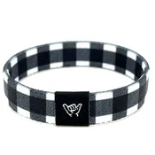 Alpine White Flannel Wristband