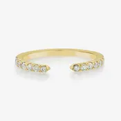 0.25CT Round Diamond Open Ring