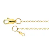 14ky Gold 1.1mm  Chain - 16"