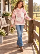 Girls' Printed Performance Hoodie | Style 2509029
