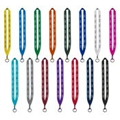3/4″ Polyester Lanyard with Metal Crimp & Split-Ring