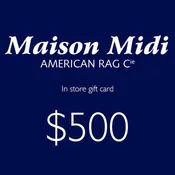 $500 In store Gift Card