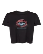 Radiate Positive Vibes Crop Tee - Black