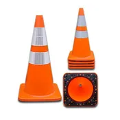 18" or 28" Orange Reflective Safety Cones