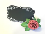 Black and White Tabletop Chalkboard Sign — Seven Paths Manor