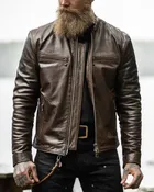Bandera Men’s Brown Rider Leather Jacket