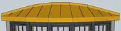 Complete Bow Window Roof – Standing Seam