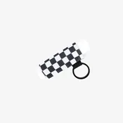 Alabama Black Checker - Chapstick Holder Keychain