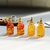 1/12 Scale Dollhouse Miniature Beverage Dispenser – Mini Fruit Wine Glass Jar Toy for OB11 & BJD Dollhouses