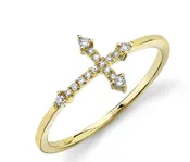 0.09CT DIAMOND CROSS RING | SC55008655
