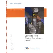 ACI Concrete Field Testing Technician Grade 1 Workbook