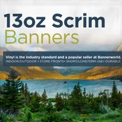 13oz Scrim Vinyl Banners