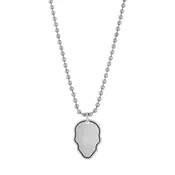 Antique Skull Necklace in Silver
