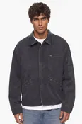 Acid Wash Sinner Grommet Trucker Jacket